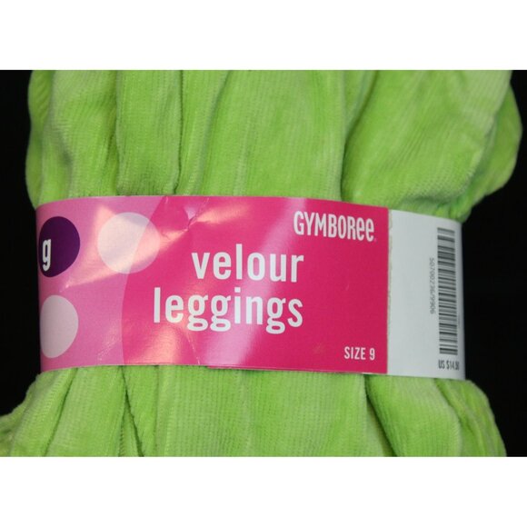 NWT 2004 Gymboree Hide & Seek Green Stretch Corduroy Leggings sz 9 Fall Pullon - Picture 4 of 4